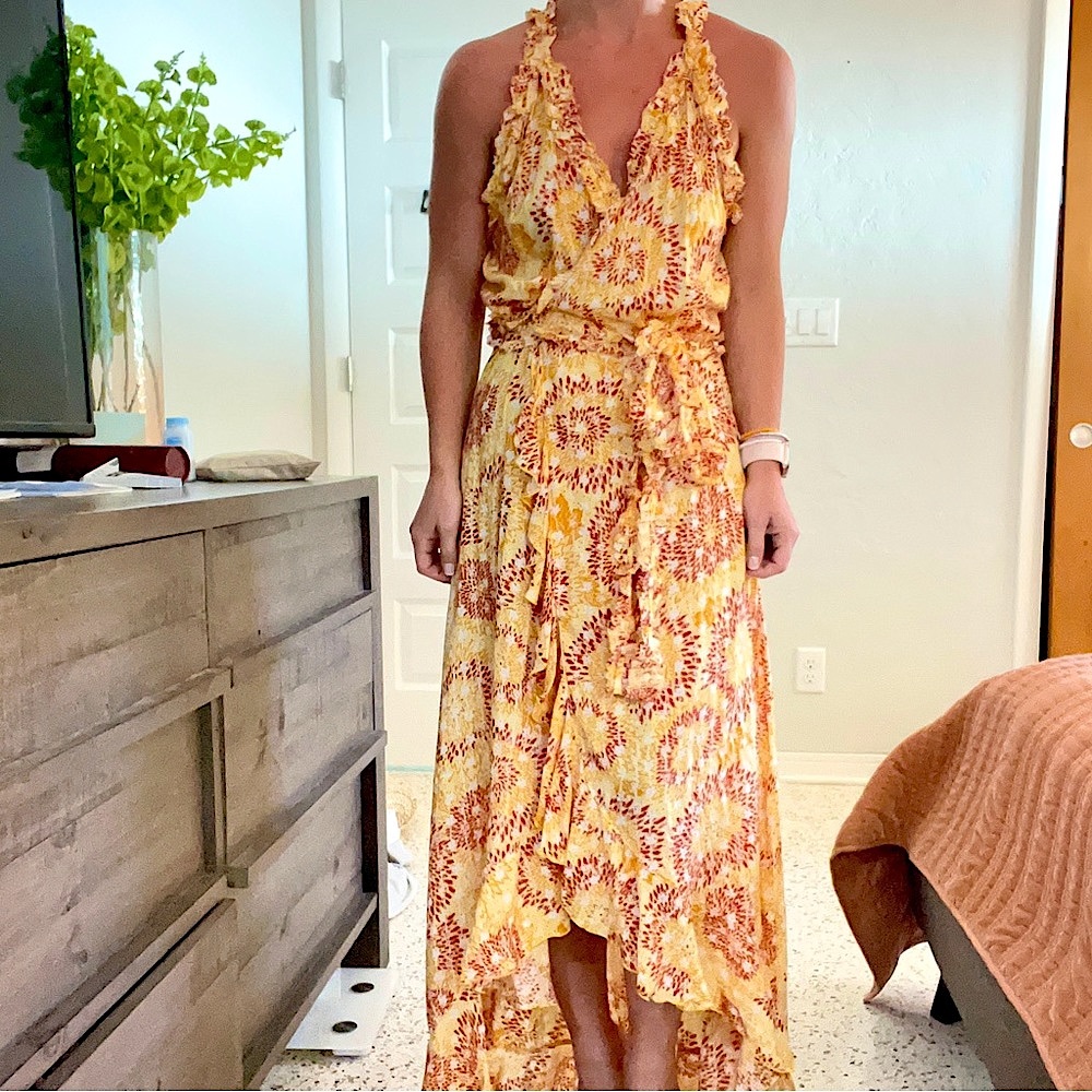 Poupette St Barth Wrap Maxi Dress